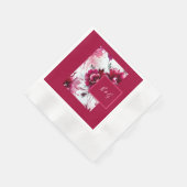 Bloemen abstract roos bloei bruiloft servetten (Hoek)