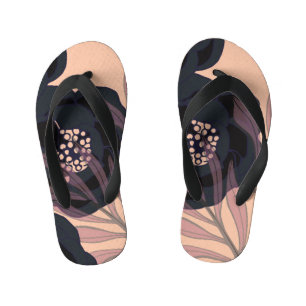 Bloemen abstracte elegantie, artistieke achtergron kinder teenslippers