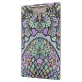 Bloemen abstracte paarse pansy mozaïekpatroon klembord (Links)