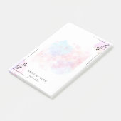 Bloemen Abstracte Waterverf gepersonaliseerd Post-it® Notes (Schuin)