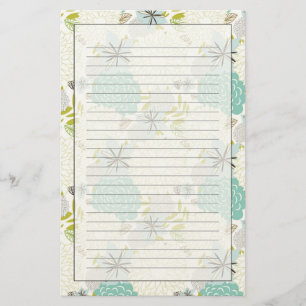 Bloemen achtergrond briefpapier