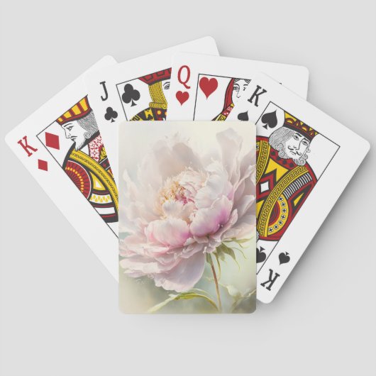 Bloemen achtergrond. Lentebloesem Pokerkaarten (Achterkant)