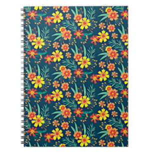 Bloemen achtergrond Mooi design-46566 Notitieboek