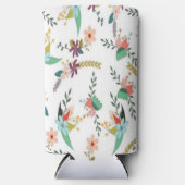 Bloemen achtergrond patroon wit (Voorkant)