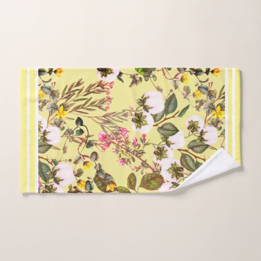 bloemen acryl bad handdoek (Handdoek)