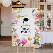 Bloemen Afstudeerfeest Welkomstbord