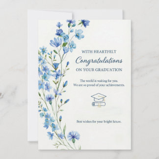 Bloemen Afstudeerkaart | Masters, Haar Gefelicitee Kaart