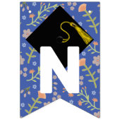 Bloemen Afstuderen Gefeliciteerd Vlaggetjes (Derde vlag)