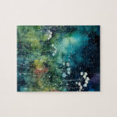 Bloemen Alcohol Ink Collage Legpuzzel (Horizontaal)