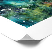 Bloemen Alcohol Ink Collage Poster (Hoek)