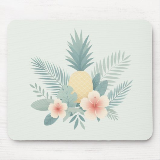 Bloemen Ananas & Hawaiian Muismat (Voorkant)