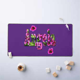 Bloemen Angela Naam, Desk Mat
