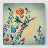  Bloemen Anjer Tulpen Vierkante Klok (Voorkant)