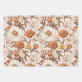  Bloemen Antiek Blush Perzik Boho Wildflower Inpakpapier Vel (Voorkant)