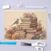 Bloemen antiek boek Decoupage Tissuepapier (Craft)