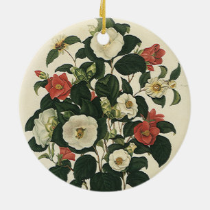 bloemen, Antiek Rozen van tuinbouw Keramisch Ornament