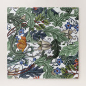 Bloemen, art deco, modern, naadloos. legpuzzel (Horizontaal)