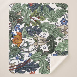 Bloemen, art deco, modern, naadloos. sherpa deken