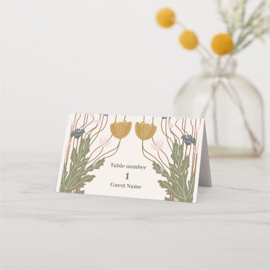 Bloemen Art Nouveau Bruiloft (Voorkant)