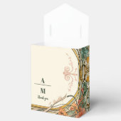 Bloemen Art Nouveau Bruiloft Bedankdoosjes (Geopend)