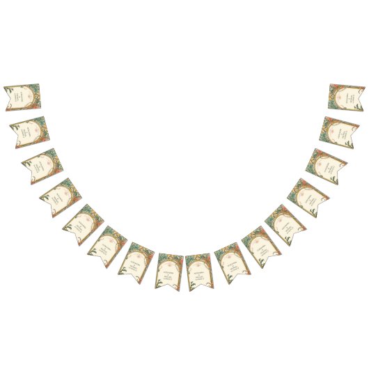  Bloemen Art Nouveau Bruiloft Vlaggetjes (Alle)