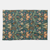 Bloemen, , art nouveau, William Morris stijl, Theedoek (Horizontaal)