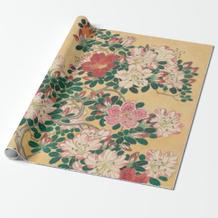  bloemen Azalea Japans schilderen Cadeaupapier