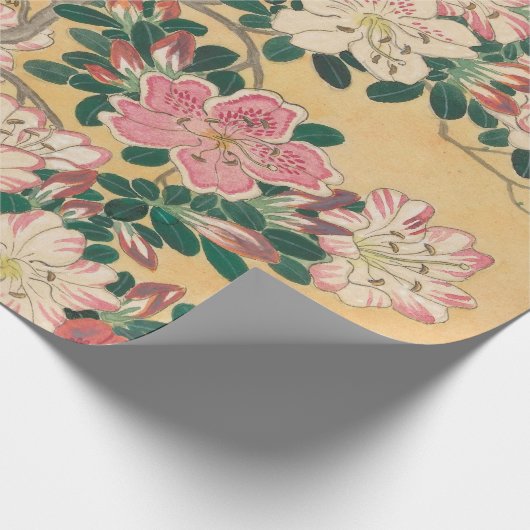 bloemen Azalea Japans schilderen Cadeaupapier (Hoek)