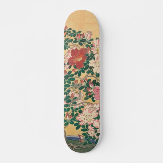  bloemen Azalea Japans schilderen Skateboard (Voorkant)