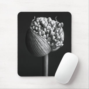 Bloemen B&W Allium Flower Bud Muismat