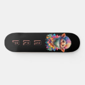 *~* Bloemen Baard Troll AP89 Neon Regenboog Initia Skateboard (Horizontaal)