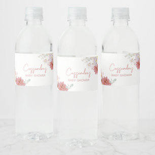 Bloemen Baby Bloom Baby shower Waterfles Etiket