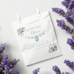 Bloemen Baby in Bloom Blue Baby Boy Shower Bedankzakje