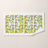 bloemen bad handdoek (Handdoek)