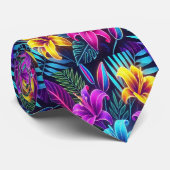 Bloemen barsten van kleur in levendige Lilley AB Stropdas (Opgerold)