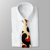 Bloemen Batik rood bloemmotief Stropdas (Gebonden)