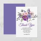 bloemen bedankt je kaartje (Voorkant / Achterkant)