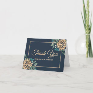 Bloemen Bedankt Perzik Pioen Navy Blauwe Bloemen