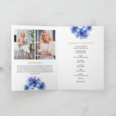 Bloemen begrafenis herdenking volgorde van dienst  programma (Binnen)