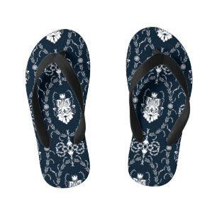 Bloemen  behang Naadloze achtergrond Kinder Teenslippers