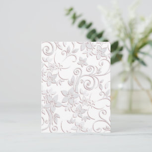 Bloemen behangpapier 1 briefkaart