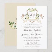Bloemen Beige Wit groen Elegant Ivoor Crest