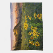 Bloemen | Bergbeemdommen Butte Colorado Theedoek (Verticaal)