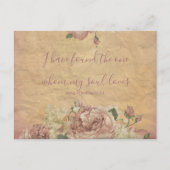 Bloemen Bewaar de datum Aankondigingskaart (Voorkant)