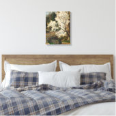 Bloemen bij de brug canvas afdruk (Insitu (Slaapkamer))