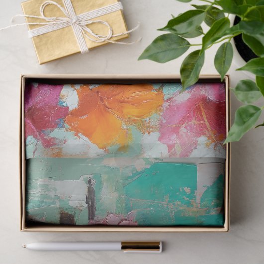 Bloemen Biker Vrouw Decoupage Tissuepapier (Geschenk)