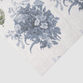 Bloemen Blauw en Wit  Engels Decoupage Tissuepapier (Detail)