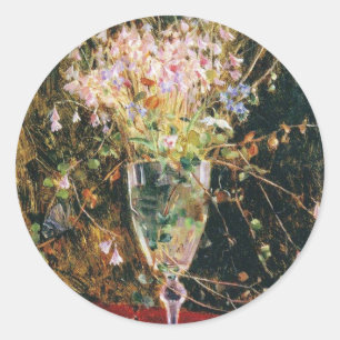  bloemen blauw Maria Wiik Linnea Borealis Ronde Sticker