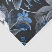 Bloemen  Blauw Wit Bloem Decoupage Tissuepapier (Detail)