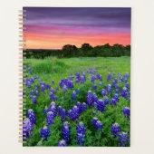 Bloemen | Blauwbijen in Sunset Texas Planner (Voorkant)